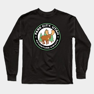 Park City, Utah Moose Long Sleeve T-Shirt